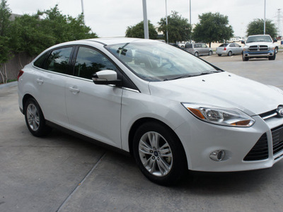 ford focus 2012 white sedan sel flex fuel 4 cylinders front wheel drive automatic 76108