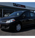 nissan versa 2012 black hatchback 1 8 s gasoline 4 cylinders front wheel drive automatic with overdrive 78840