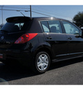 nissan versa 2012 black hatchback 1 8 s gasoline 4 cylinders front wheel drive automatic with overdrive 78840