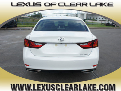 lexus gs 350 2013 white sedan gasoline 6 cylinders rear wheel drive automatic 77546