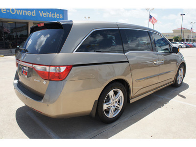 honda odyssey 2011 beige van touring gasoline 6 cylinders front wheel drive automatic 77034