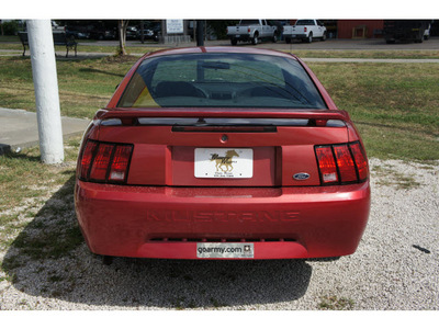 ford mustang 2002 red coupe gasoline 6 cylinders rear wheel drive automatic 77531