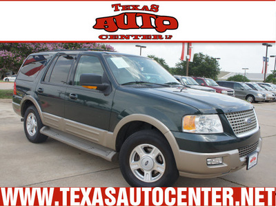 ford expedition 2004 dk  green suv eddie bauer gasoline 8 cylinders rear wheel drive automatic 78666