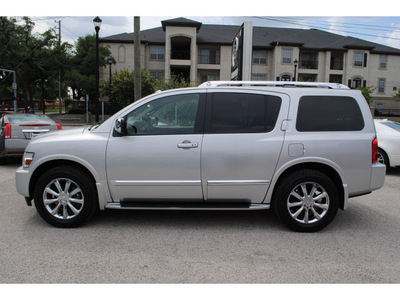 infiniti qx56 2008 silver suv gasoline 8 cylinders rear wheel drive 5 speed automatic 77002