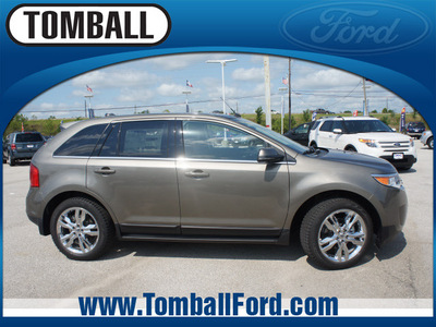 ford edge 2013 mineral gray suv limited gasoline 4 cylinders front wheel drive automatic 77375