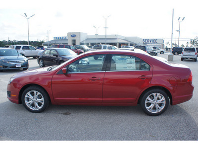 ford fusion 2012 red candy tinted sedan se gasoline 4 cylinders front wheel drive automatic 77375