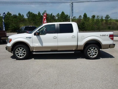 ford f 150 2012 white king ranch gasoline 6 cylinders 4 wheel drive automatic 77375