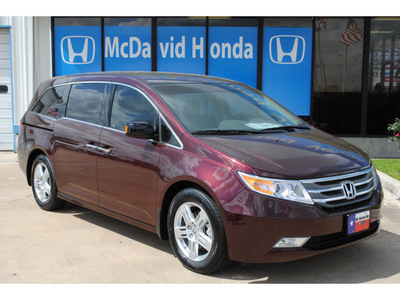 honda odyssey 2012 dk  red van touring gasoline 6 cylinders front wheel drive automatic 77034