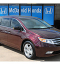 honda odyssey 2012 dk  red van touring gasoline 6 cylinders front wheel drive automatic 77034