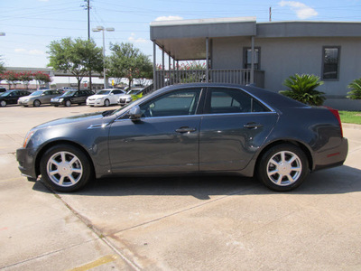 cadillac cts 2009 gray sedan 3 6l v6 gasoline 6 cylinders rear wheel drive shiftable automatic 77074