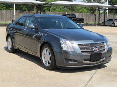 cadillac cts 2009 gray sedan 3 6l v6 gasoline 6 cylinders rear wheel drive shiftable automatic 77074