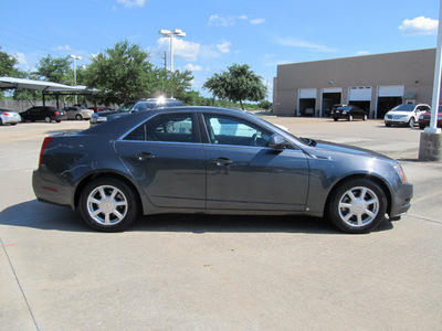 cadillac cts 2009 gray sedan 3 6l v6 gasoline 6 cylinders rear wheel drive shiftable automatic 77074