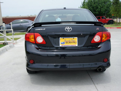 toyota corolla 2010 black sedan s gasoline 4 cylinders front wheel drive automatic 75070