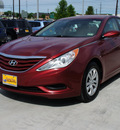 hyundai sonata 2011 red sedan gls gasoline 4 cylinders front wheel drive automatic 75070