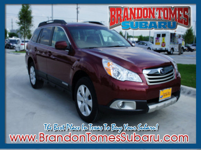 subaru outback 2012 red wagon 2 5i limited gasoline 4 cylinders all whee drive shiftable automatic 75070