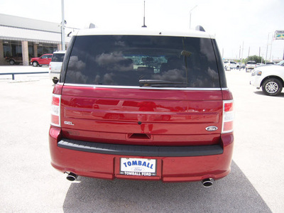 ford flex 2013 ruby red tint sel gasoline 6 cylinders front wheel drive automatic 77375