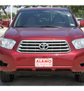 toyota highlander 2008 dk  red suv gasoline 6 cylinders front wheel drive automatic 78232