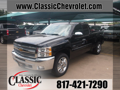 chevrolet silverado 1500 2012 black lt flex fuel 8 cylinders 4 wheel drive automatic 76051