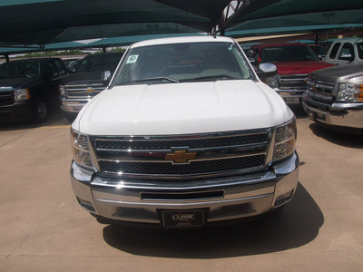 chevrolet silverado 1500 2012 summ white pickup truck lt flex fuel 8 cylinders 2 wheel drive automatic 76051