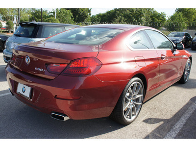 bmw 6 series 2012 red coupe 650i gasoline 8 cylinders rear wheel drive automatic 78729