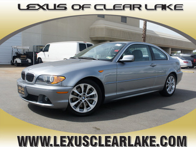 bmw 3 series 2004 gray coupe 330ci gasoline 6 cylinders rear wheel drive automatic 77546