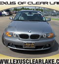 bmw 3 series 2004 gray coupe 330ci gasoline 6 cylinders rear wheel drive automatic 77546