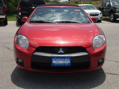mitsubishi eclipse spyder 2011 red gs sport gasoline 4 cylinders front wheel drive automatic 78114