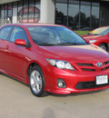 toyota corolla 2011 red sedan s gasoline 4 cylinders front wheel drive automatic with overdrive 77074