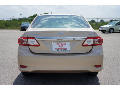 toyota corolla 2011 gold sedan le gasoline 4 cylinders front wheel drive not specified 77471
