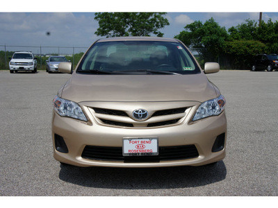 toyota corolla 2011 gold sedan le gasoline 4 cylinders front wheel drive not specified 77471