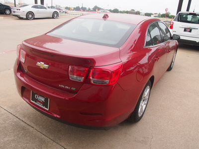 chevrolet malibu 2013 crysta red sedan eco gasoline 4 cylinders front wheel drive not specified 76051