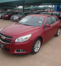 chevrolet malibu 2013 crysta red sedan eco gasoline 4 cylinders front wheel drive not specified 76051