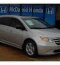 honda odyssey 2012 silver van touring gasoline 6 cylinders front wheel drive automatic with overdrive 77034