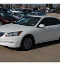 honda accord 2012 white sedan ex l v6 gasoline 6 cylinders front wheel drive automatic with overdrive 77034