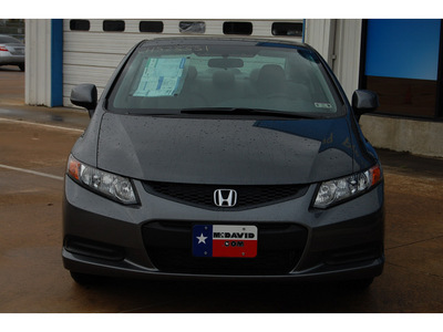 honda civic 2012 dk  gray coupe lx gasoline 4 cylinders front wheel drive automatic with overdrive 77034