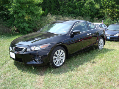 honda accord 2009 black coupe ex l v6 w navi gasoline 6 cylinders front wheel drive automatic 75606