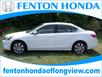 honda accord 2009 white sedan ex l gasoline 4 cylinders front wheel drive automatic 75606