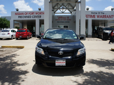 toyota corolla 2010 black sedan le gasoline 4 cylinders front wheel drive automatic 76116