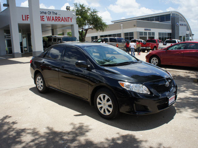 toyota corolla 2010 black sedan le gasoline 4 cylinders front wheel drive automatic 76116