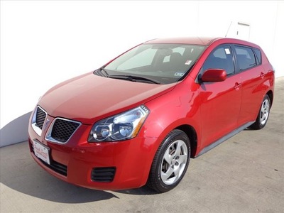 pontiac vibe 2009 red wagon gasoline 4 cylinders front wheel drive automatic 78577