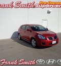 pontiac vibe 2009 red wagon gasoline 4 cylinders front wheel drive automatic 78577
