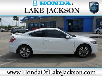 honda accord 2010 white coupe ex l gasoline 4 cylinders front wheel drive automatic with overdrive 77566