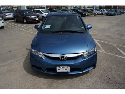 honda civic 2011 blue sedan lx gasoline 4 cylinders front wheel drive automatic with overdrive 77566