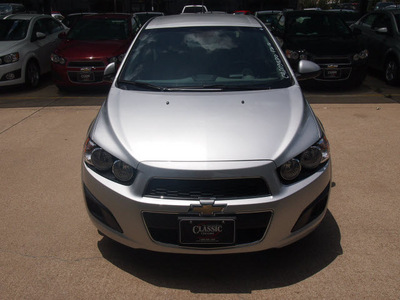 chevrolet sonic 2012 silver ice sedan ls gasoline 4 cylinders front wheel drive 5 speed manual 76051
