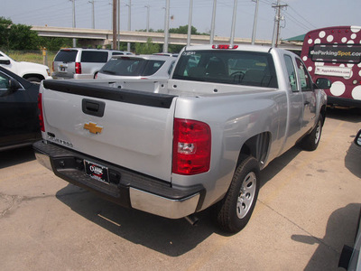 chevrolet silverado 1500 2012 silver pickup truck work truck gasoline 6 cylinders 2 wheel drive automatic 76051