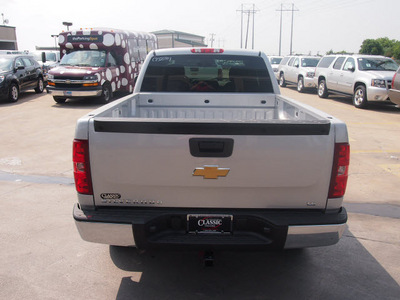 chevrolet silverado 1500 2012 silver ls flex fuel 8 cylinders 4 wheel drive automatic 76051