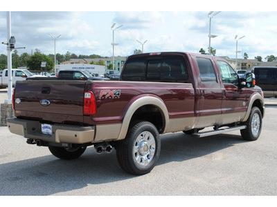 ford f 350 super duty 2012 dk  red lariat fx4 biodiesel 8 cylinders 4 wheel drive automatic 77375