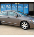 honda civic 2010 dk  gray sedan lx gasoline 4 cylinders front wheel drive automatic 77034