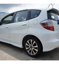 honda fit 2012 white hatchback sport gasoline 4 cylinders front wheel drive automatic 77034