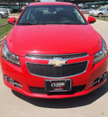 chevrolet cruze 2012 victry red sedan lt gasoline 4 cylinders front wheel drive not specified 76051
